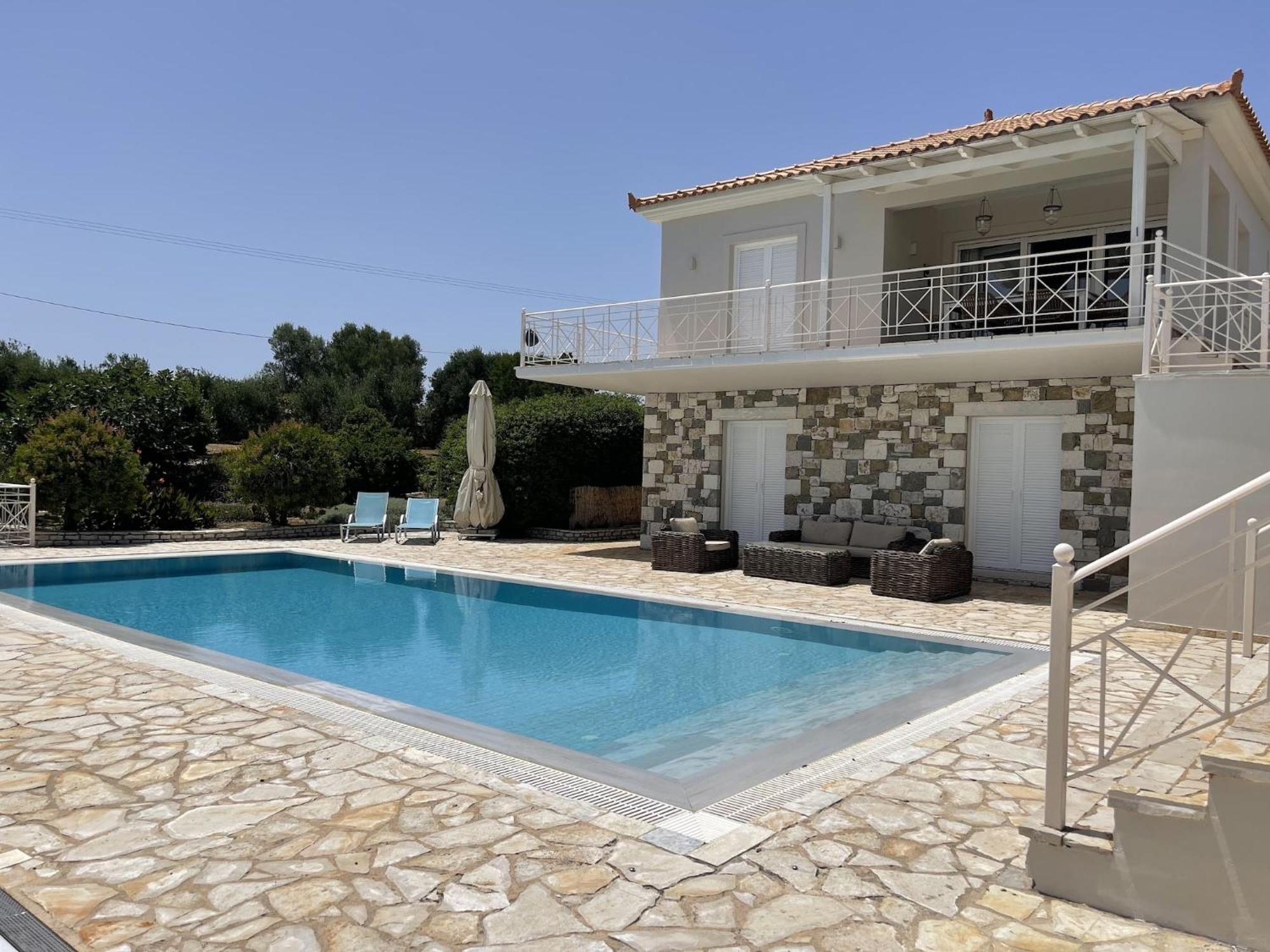 Luxurious Villa In Peloponnese With Swimming Pool Kamaria  Exterior photo